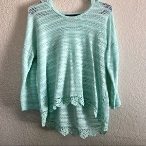 Teal Lace No Boundaries Hoodie